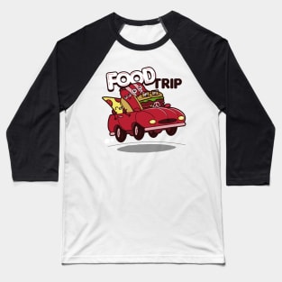 Funny Cute Original Kawaii Junk Food Road Trip Cute Meme For Foodies Baseball T-Shirt